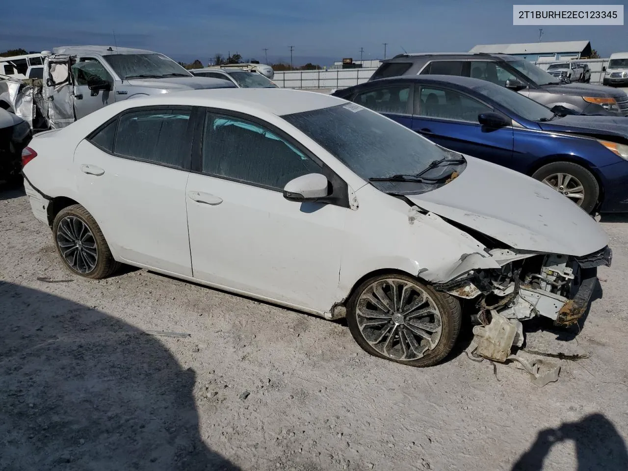 2014 Toyota Corolla L VIN: 2T1BURHE2EC123345 Lot: 75696694