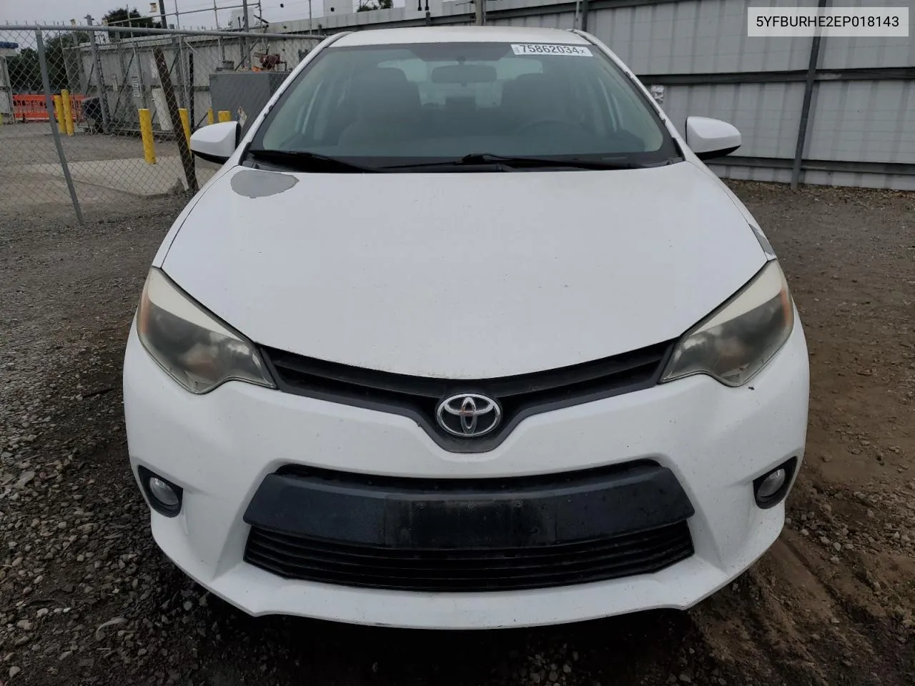 2014 Toyota Corolla L VIN: 5YFBURHE2EP018143 Lot: 75862034