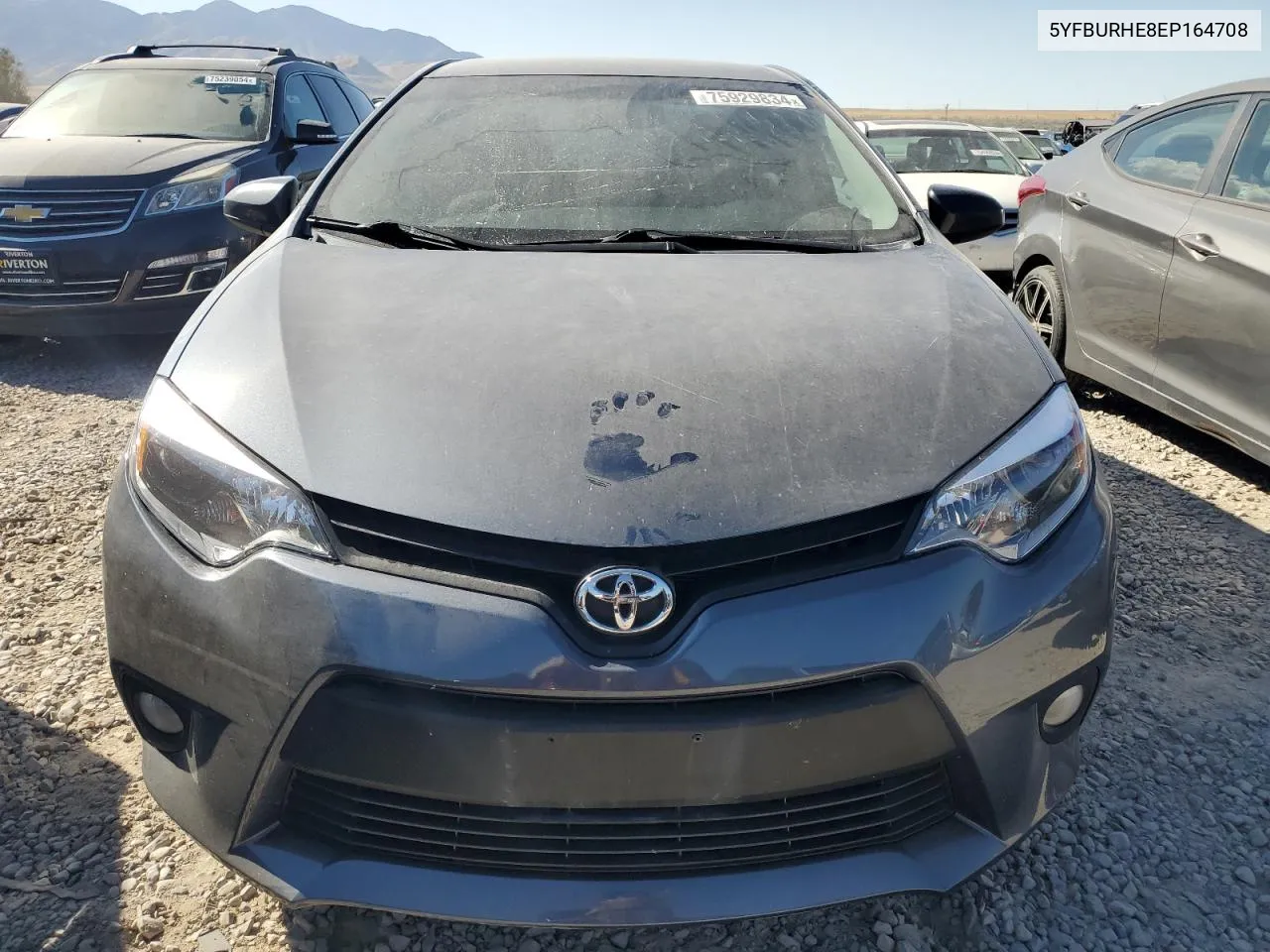 2014 Toyota Corolla L VIN: 5YFBURHE8EP164708 Lot: 75929834