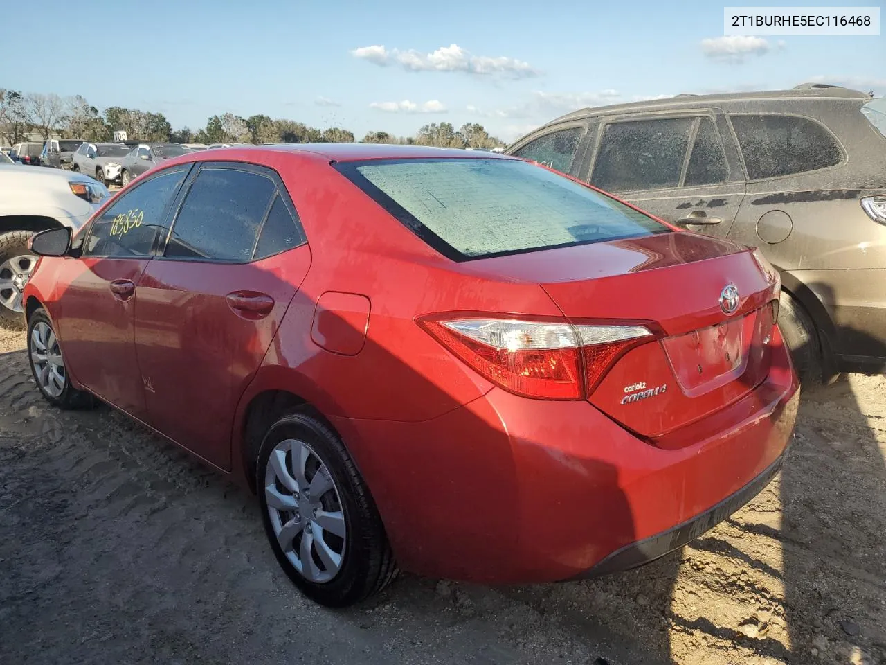 2014 Toyota Corolla L VIN: 2T1BURHE5EC116468 Lot: 76135434