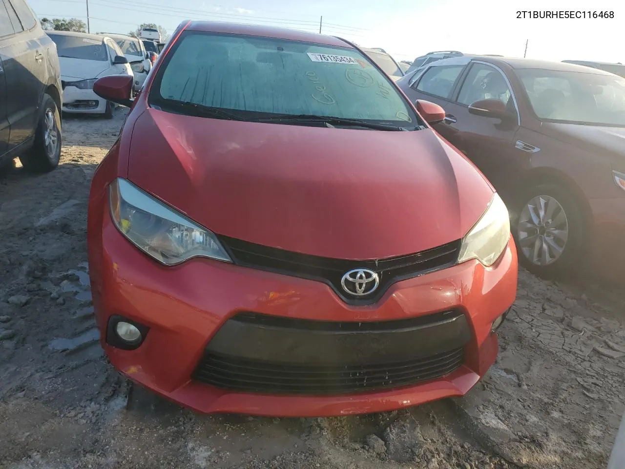 2014 Toyota Corolla L VIN: 2T1BURHE5EC116468 Lot: 76135434