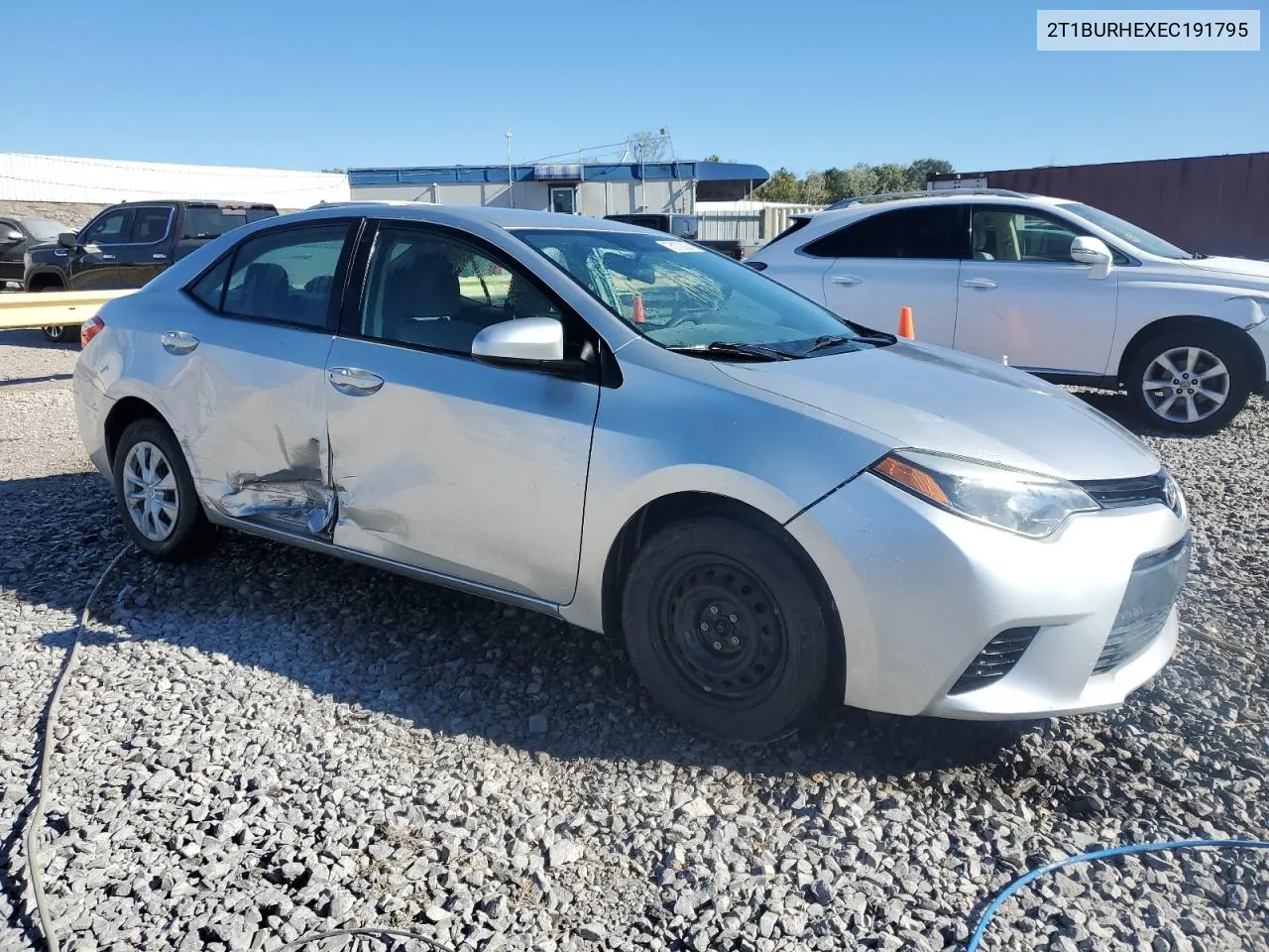 2014 Toyota Corolla L VIN: 2T1BURHEXEC191795 Lot: 76172924