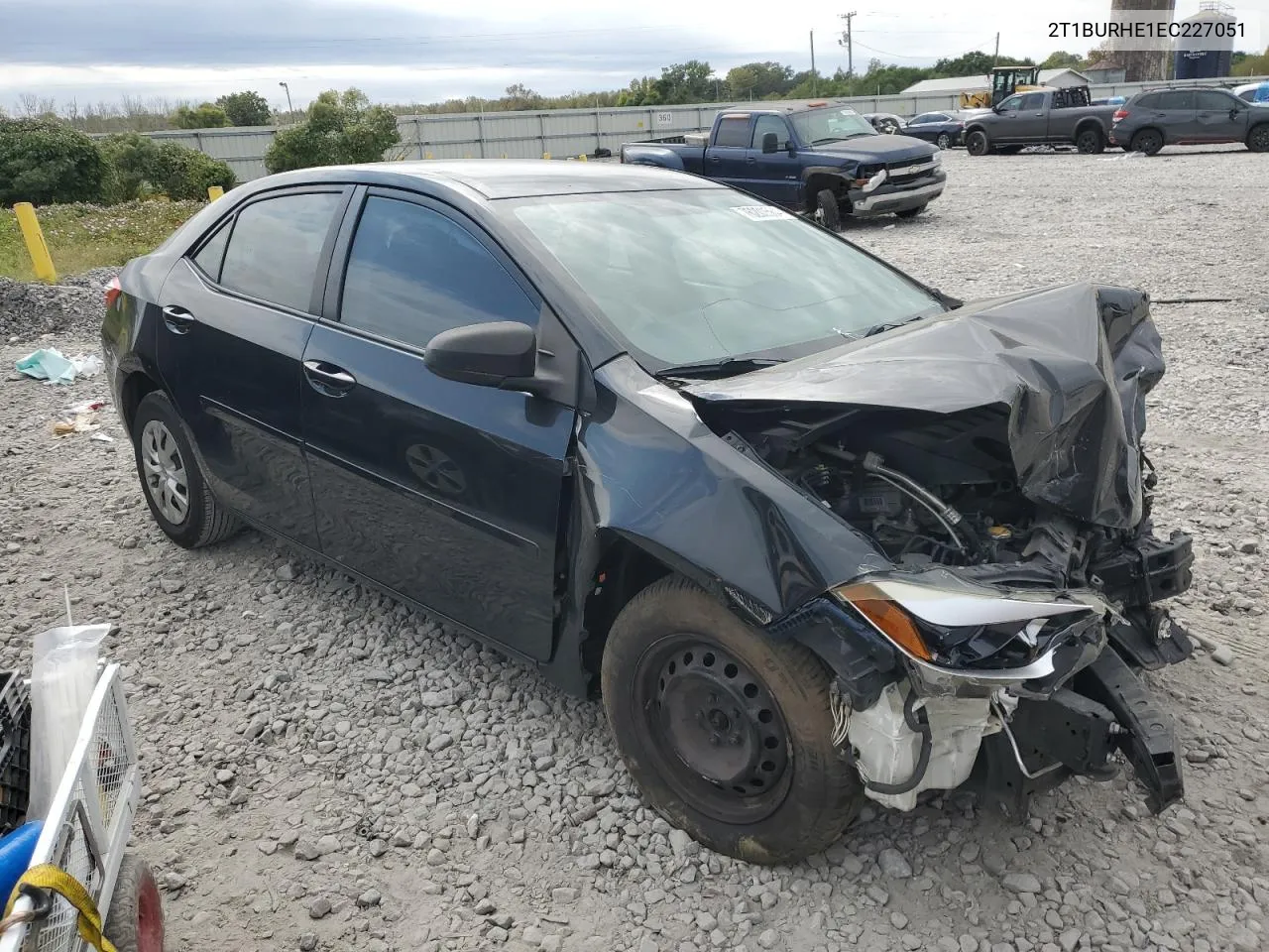 2014 Toyota Corolla L VIN: 2T1BURHE1EC227051 Lot: 76202564