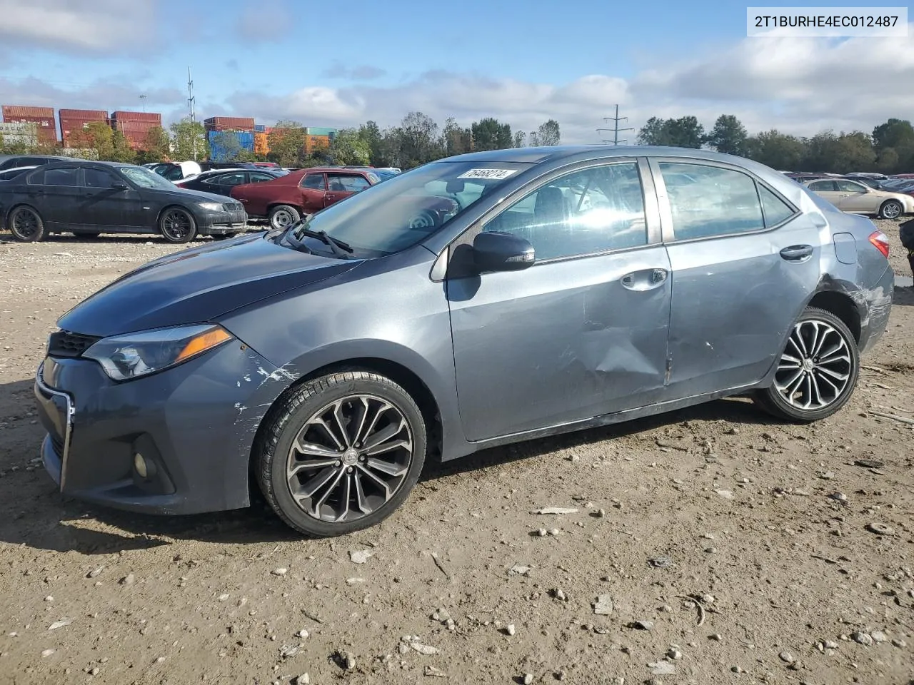 2014 Toyota Corolla L VIN: 2T1BURHE4EC012487 Lot: 76468274