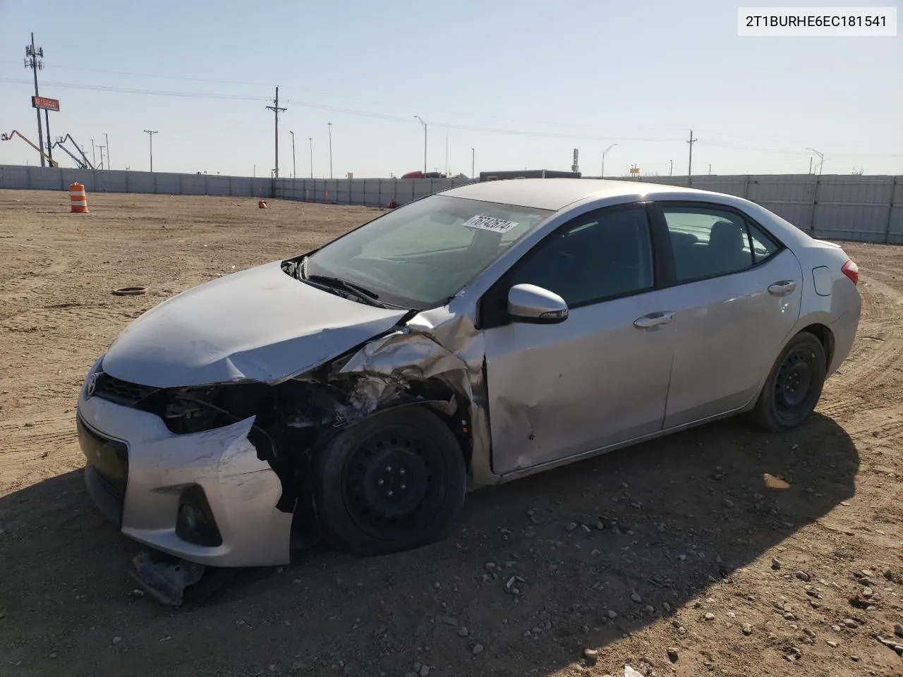 2014 Toyota Corolla L VIN: 2T1BURHE6EC181541 Lot: 76742674