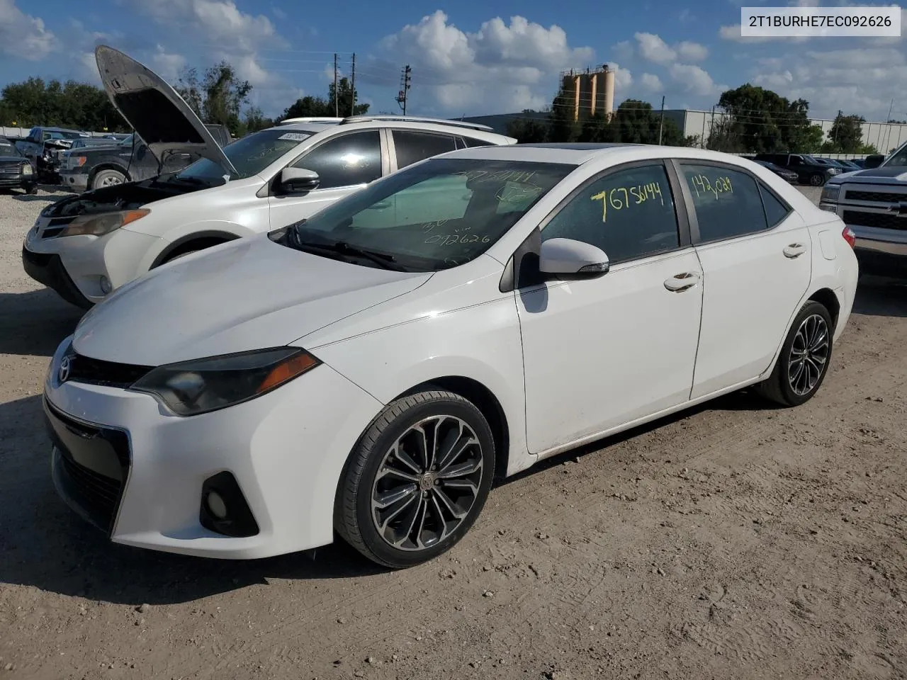 2014 Toyota Corolla L VIN: 2T1BURHE7EC092626 Lot: 76756144