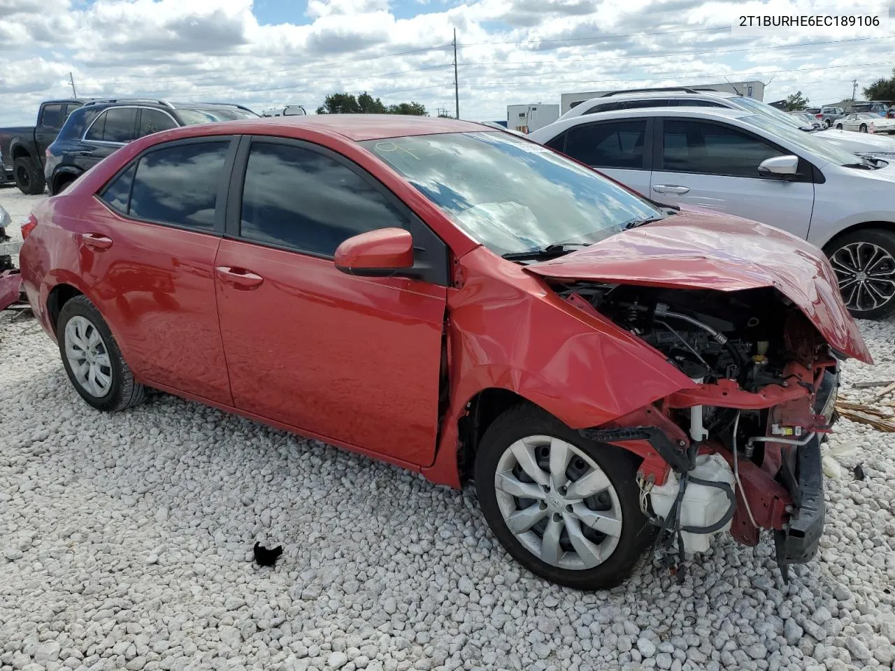 2014 Toyota Corolla L VIN: 2T1BURHE6EC189106 Lot: 76764944