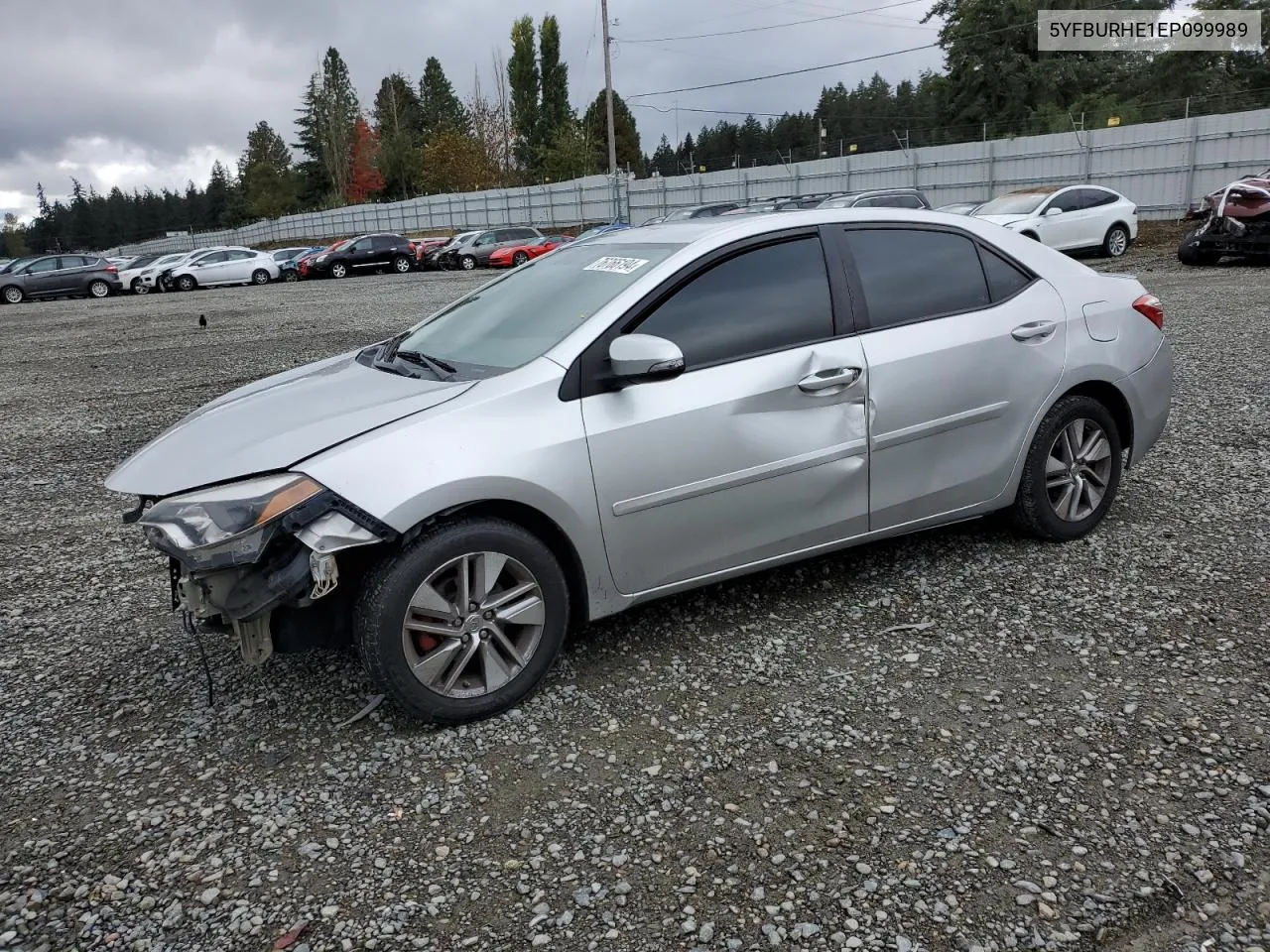 2014 Toyota Corolla L VIN: 5YFBURHE1EP099989 Lot: 76766194