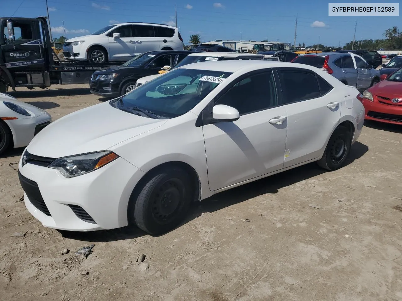 2014 Toyota Corolla Eco VIN: 5YFBPRHE0EP152589 Lot: 76816324