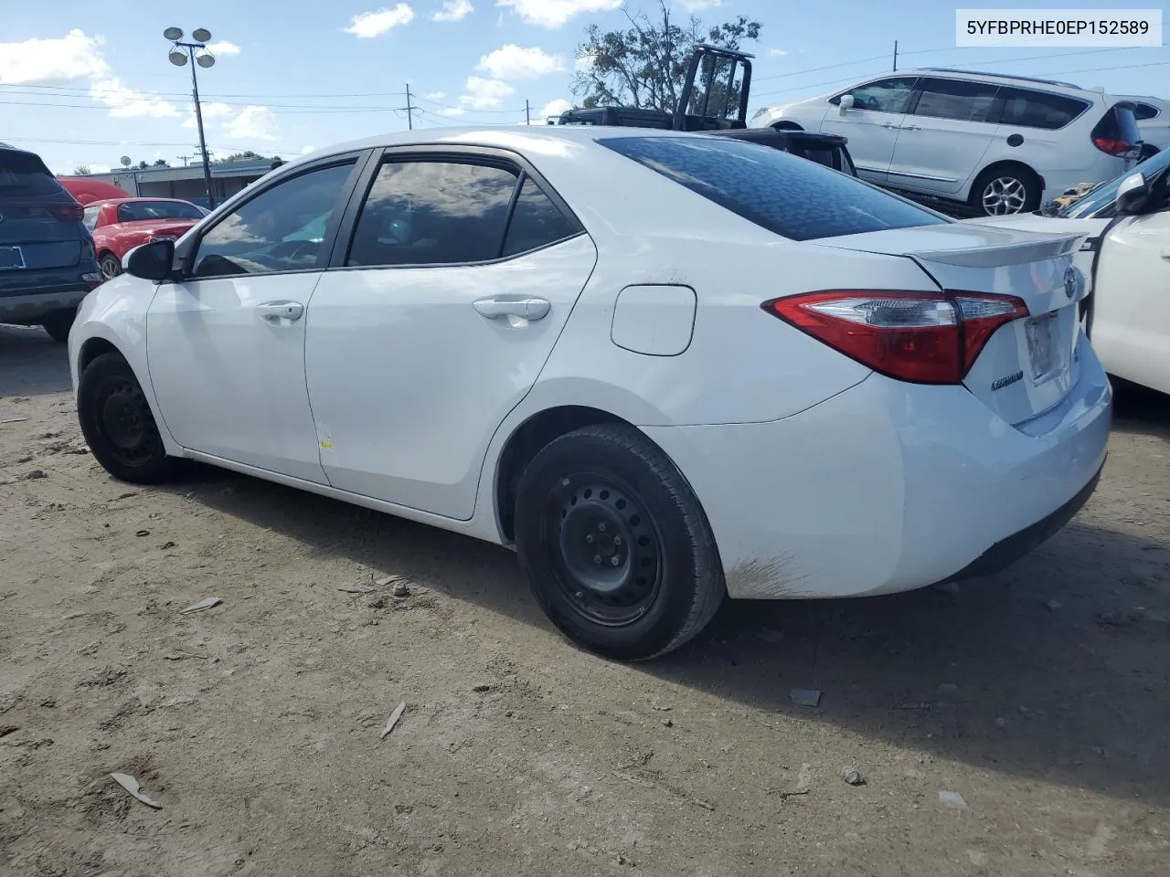 2014 Toyota Corolla Eco VIN: 5YFBPRHE0EP152589 Lot: 76816324