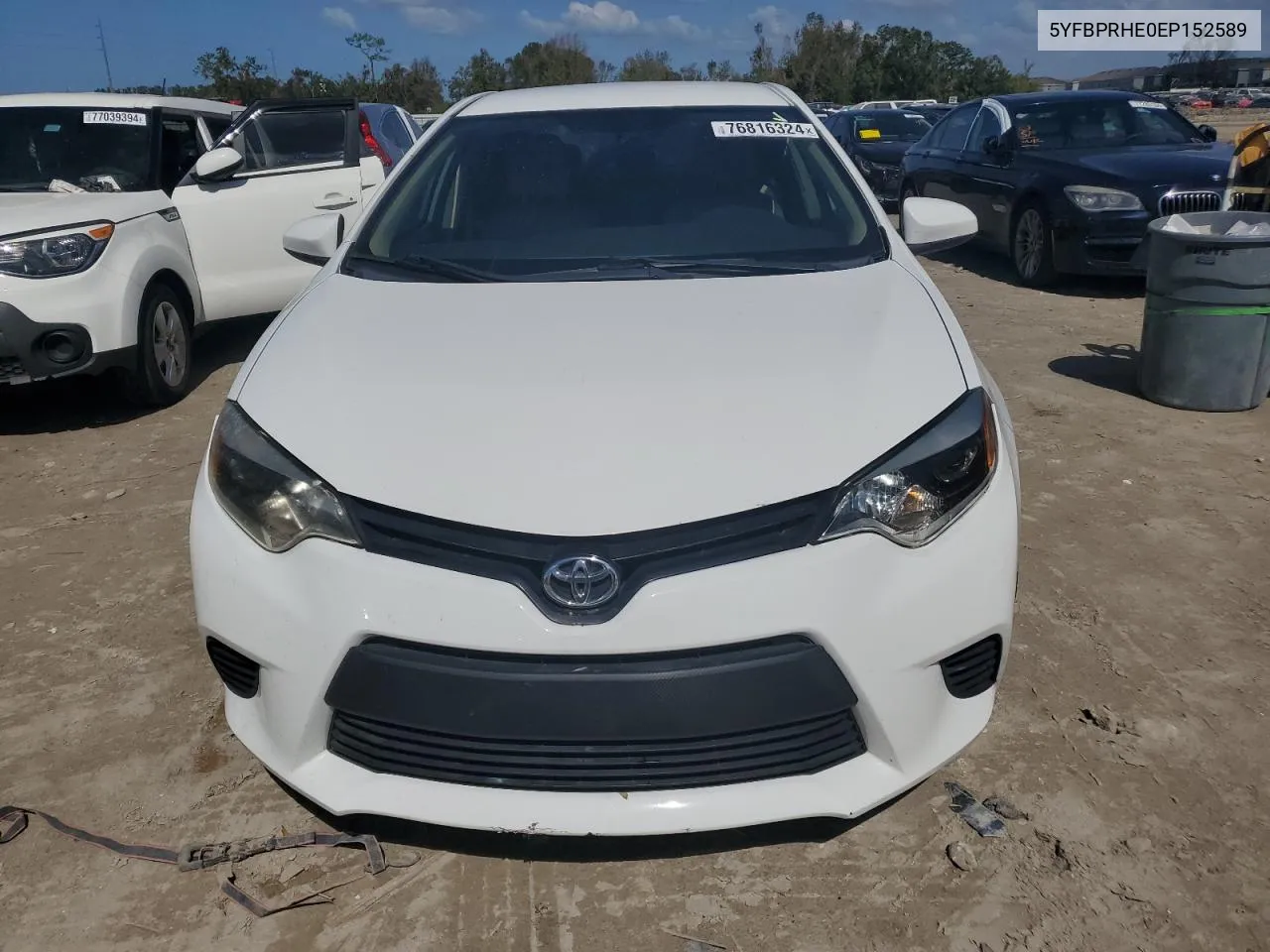 2014 Toyota Corolla Eco VIN: 5YFBPRHE0EP152589 Lot: 76816324