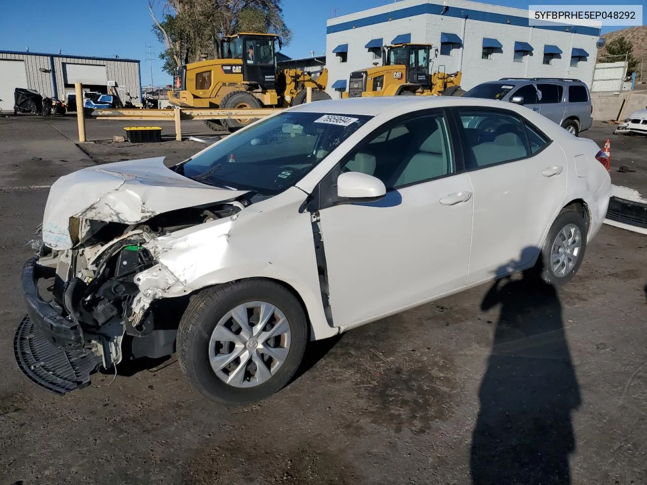 2014 Toyota Corolla Eco VIN: 5YFBPRHE5EP048292 Lot: 76959694