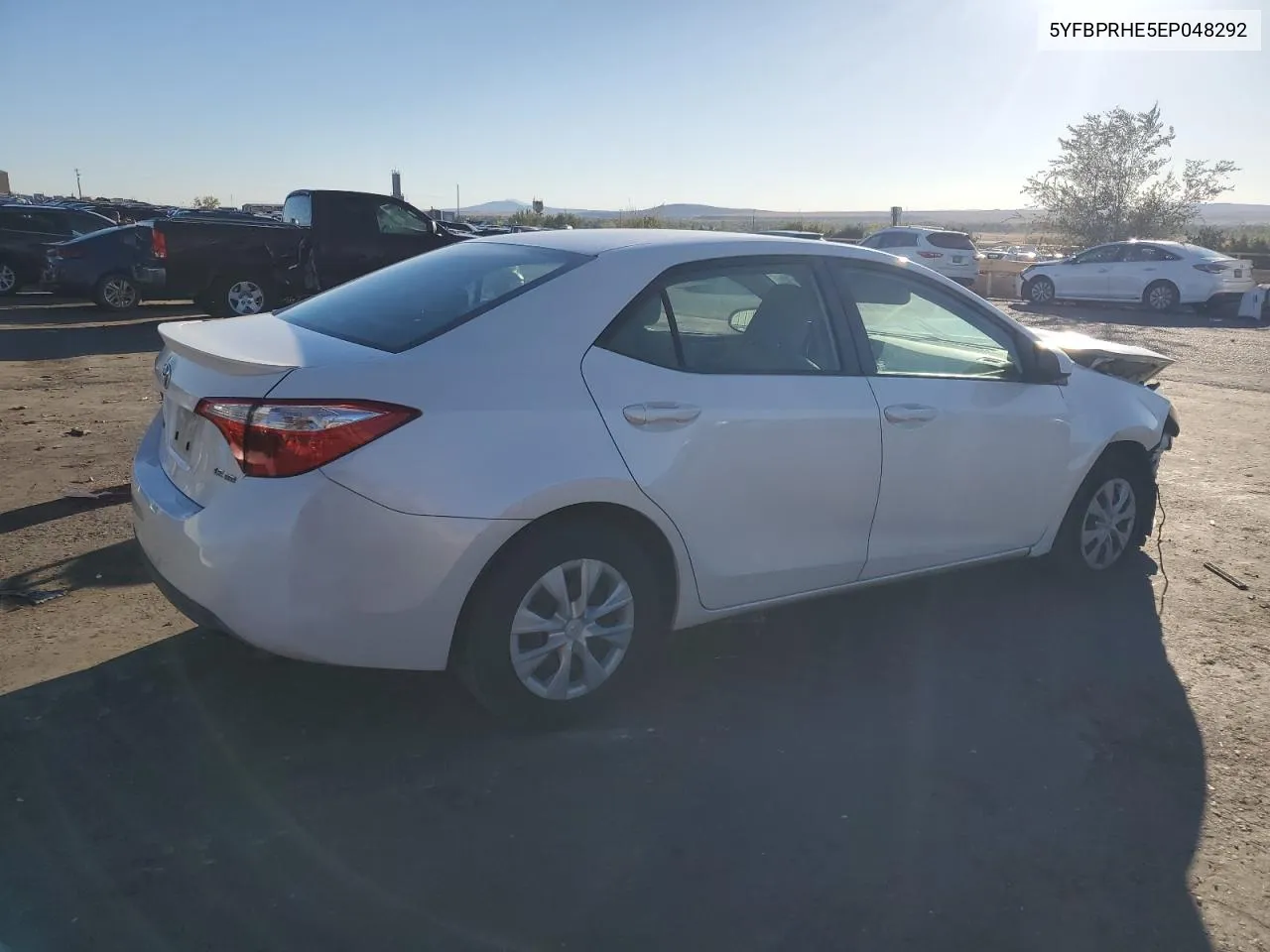 2014 Toyota Corolla Eco VIN: 5YFBPRHE5EP048292 Lot: 76959694