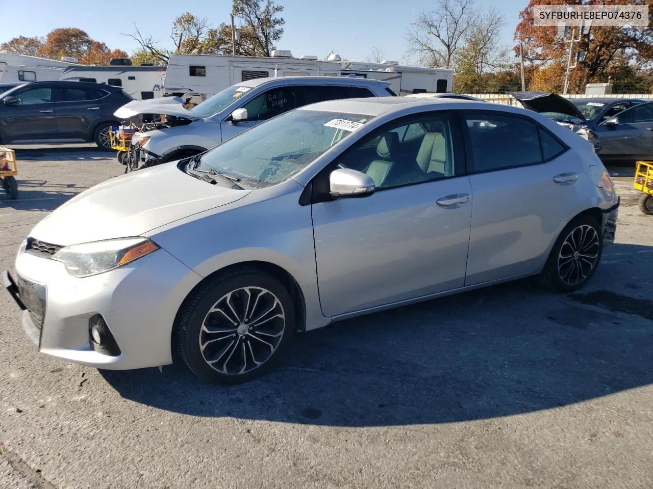 2014 Toyota Corolla L VIN: 5YFBURHE8EP074376 Lot: 77011714