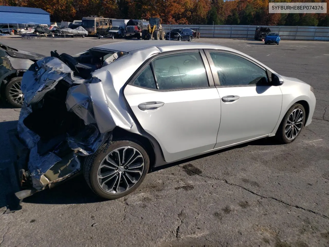 2014 Toyota Corolla L VIN: 5YFBURHE8EP074376 Lot: 77011714