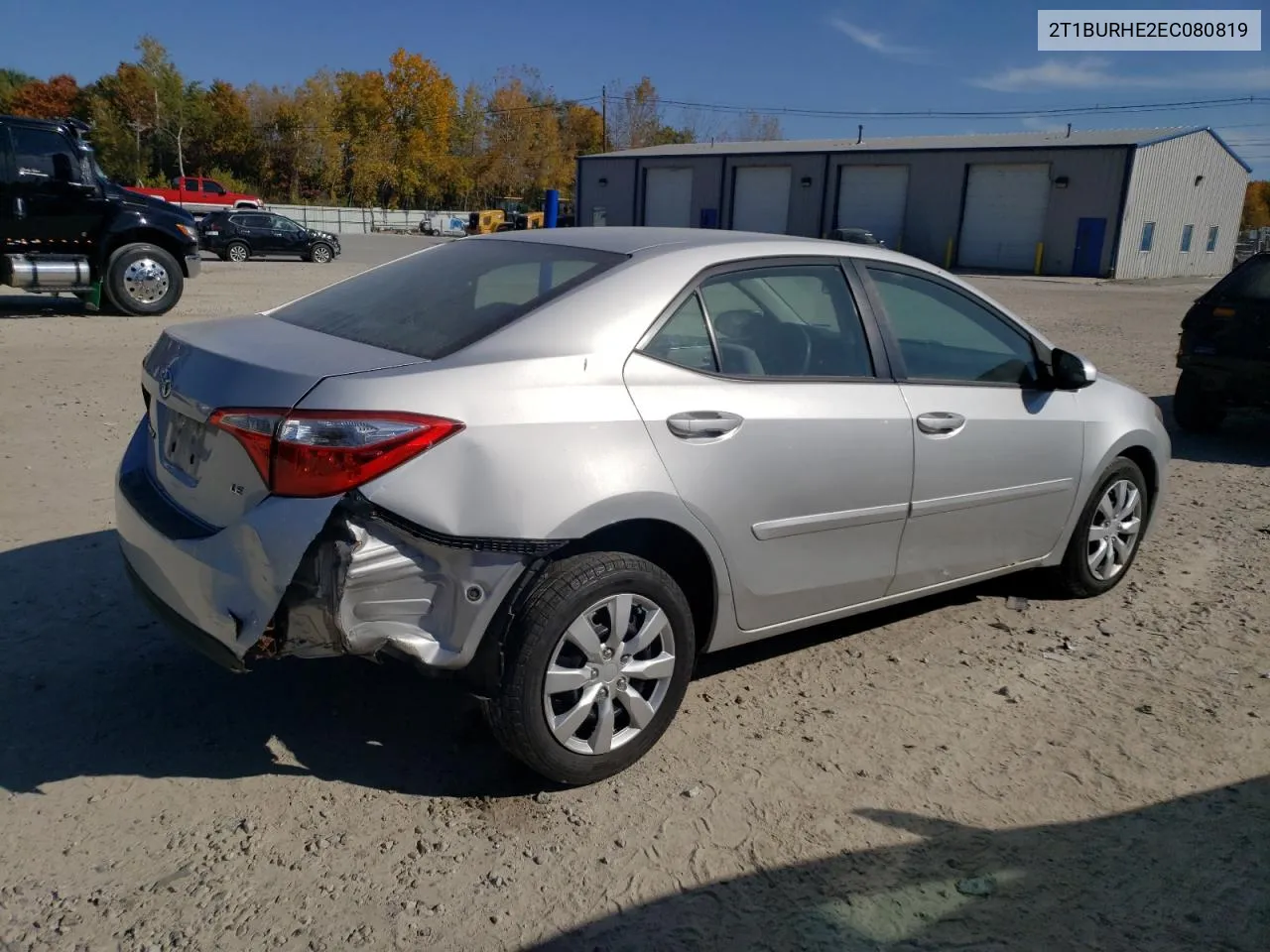 2014 Toyota Corolla L VIN: 2T1BURHE2EC080819 Lot: 77139394