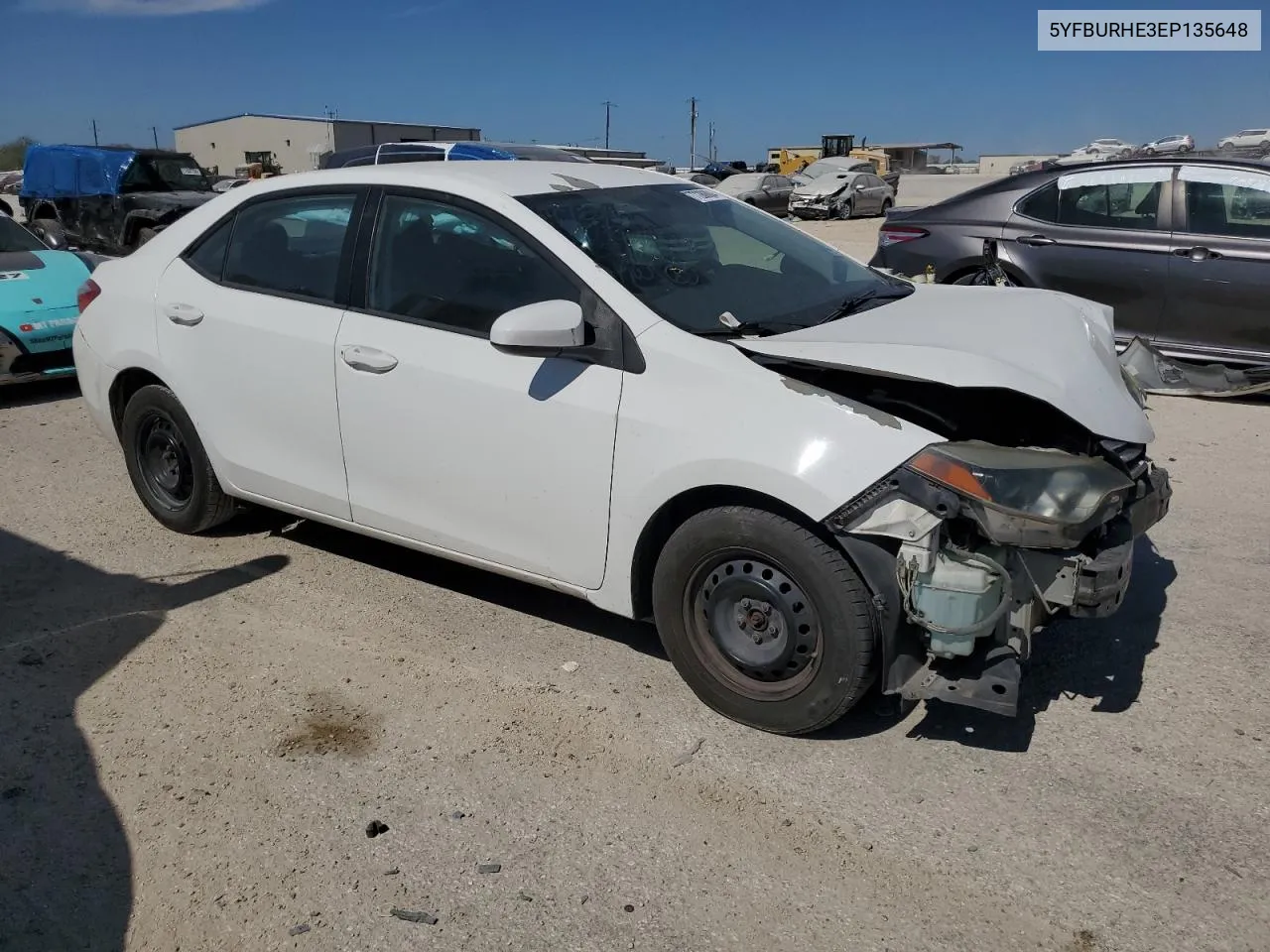 2014 Toyota Corolla L VIN: 5YFBURHE3EP135648 Lot: 77280004