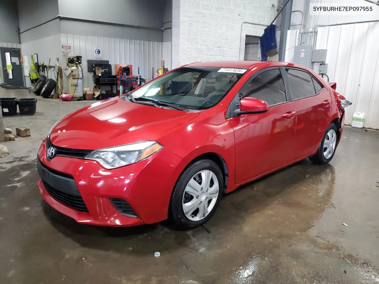 2014 Toyota Corolla L VIN: 5YFBURHE7EP097955 Lot: 77417634