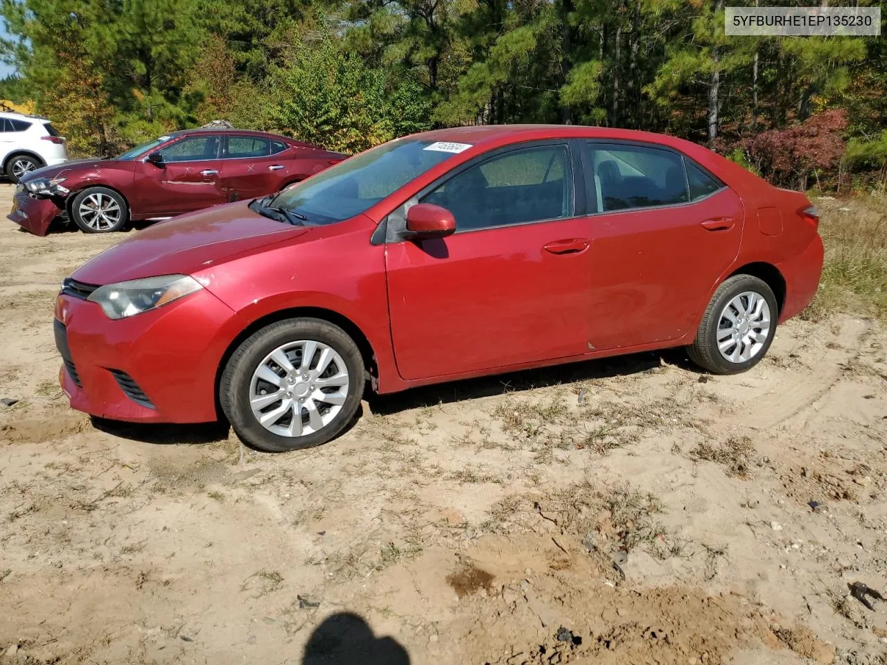 2014 Toyota Corolla L VIN: 5YFBURHE1EP135230 Lot: 77463604