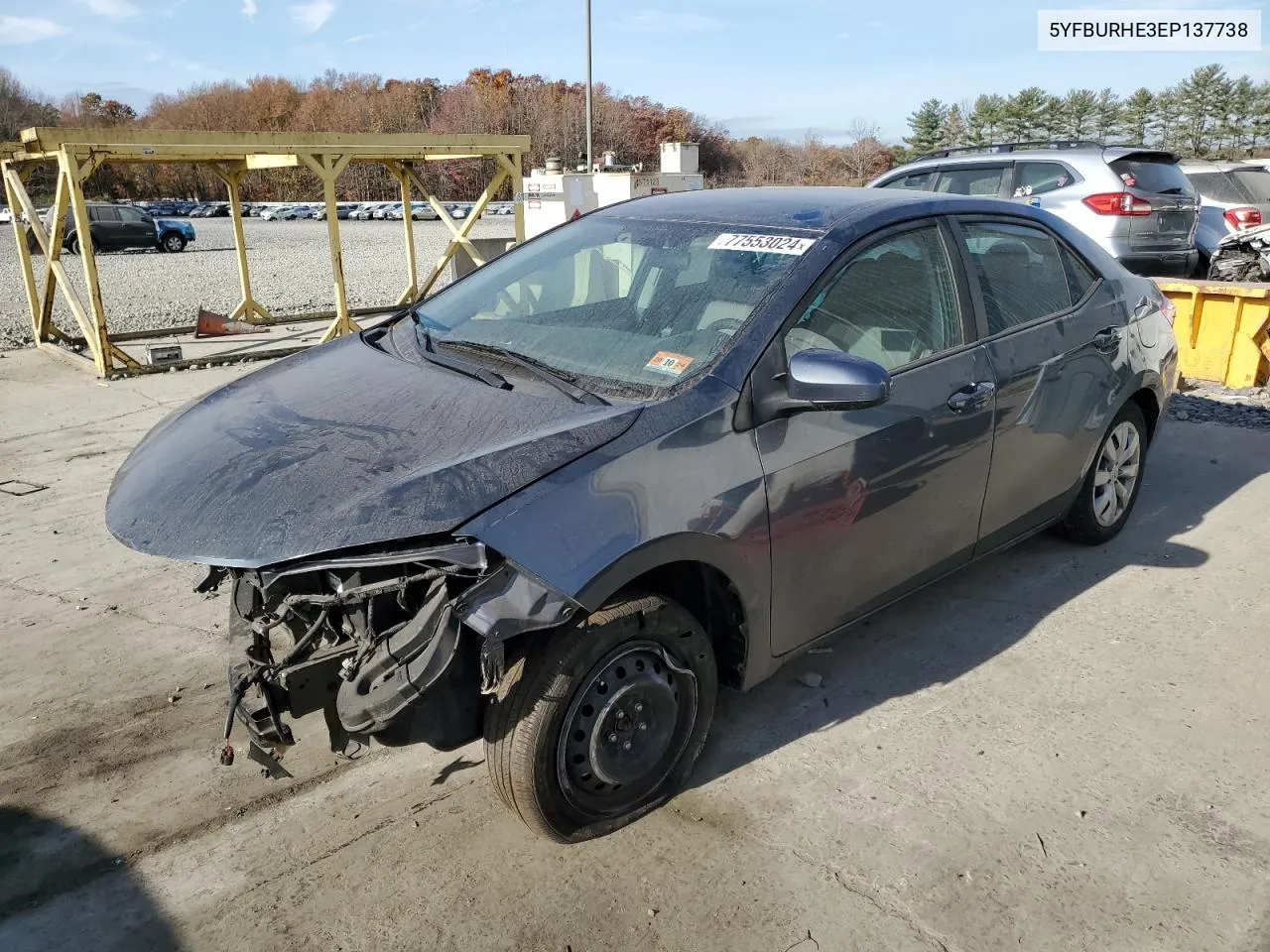 2014 Toyota Corolla L VIN: 5YFBURHE3EP137738 Lot: 77553024