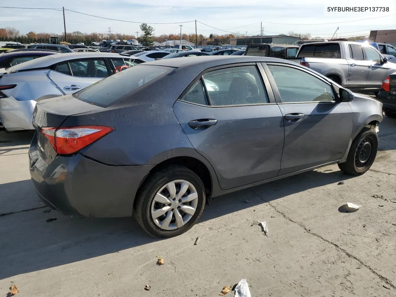 2014 Toyota Corolla L VIN: 5YFBURHE3EP137738 Lot: 77553024