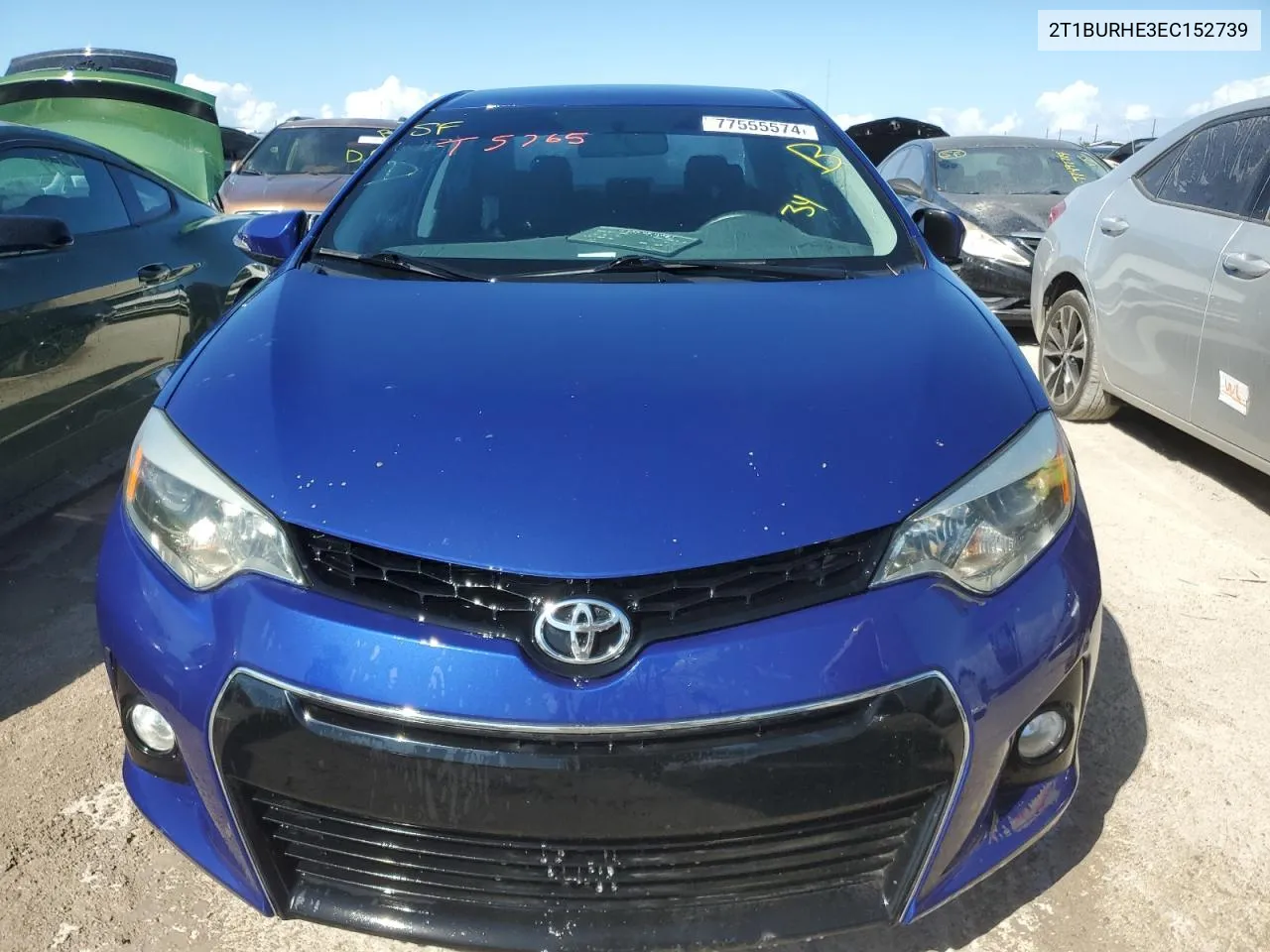 2014 Toyota Corolla L VIN: 2T1BURHE3EC152739 Lot: 77555574