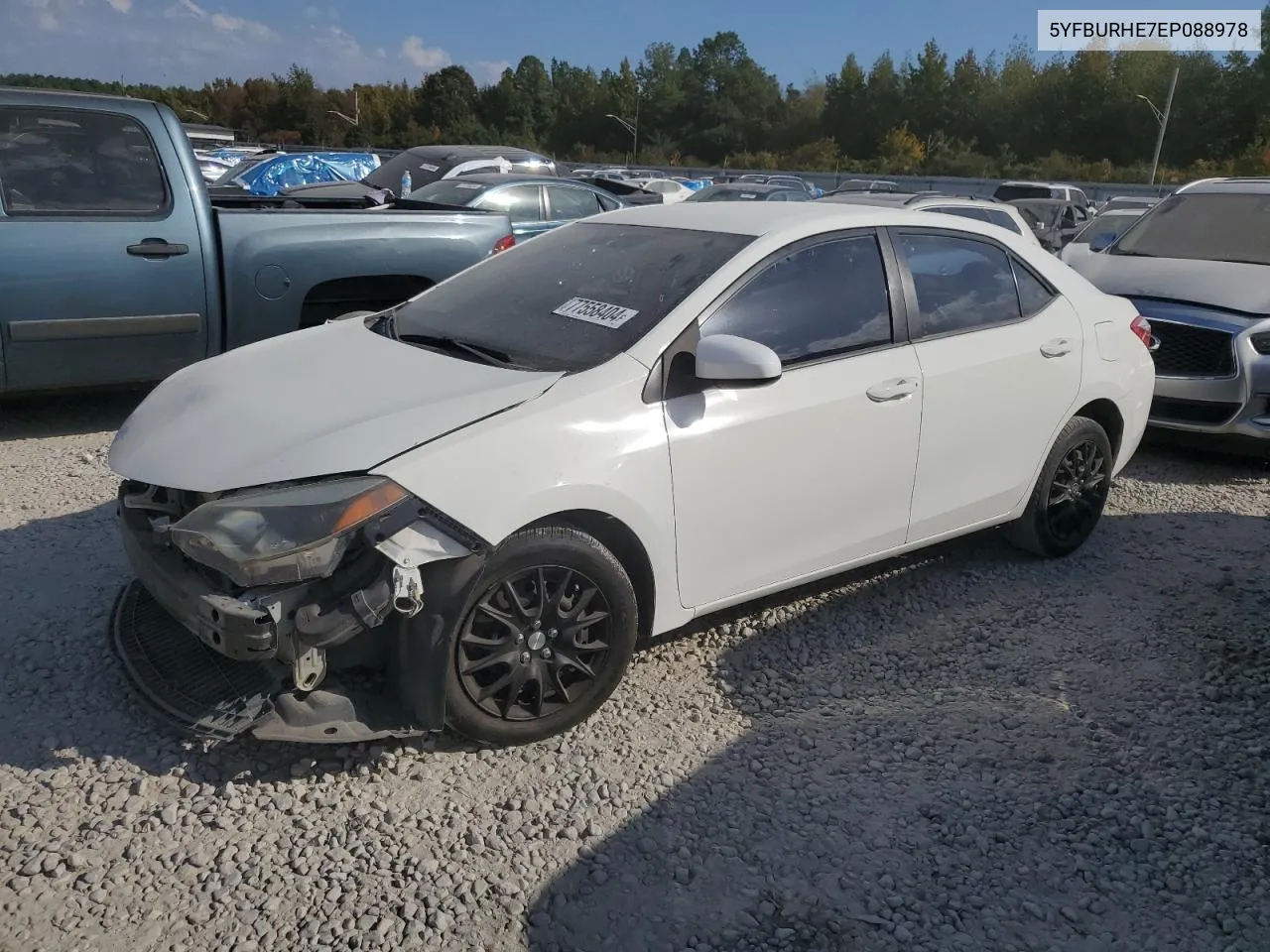 2014 Toyota Corolla L VIN: 5YFBURHE7EP088978 Lot: 77558404