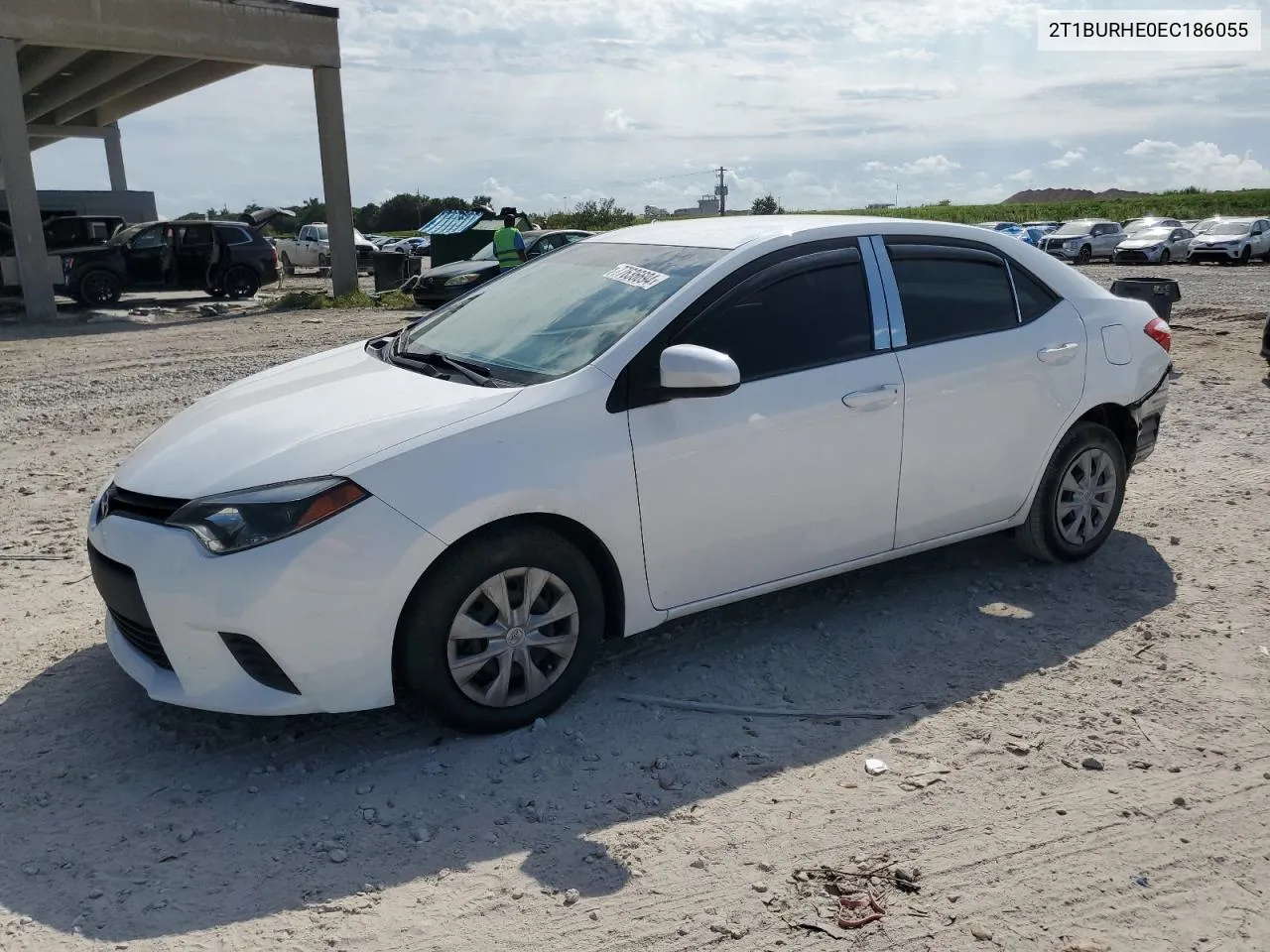 2014 Toyota Corolla L VIN: 2T1BURHE0EC186055 Lot: 77636694