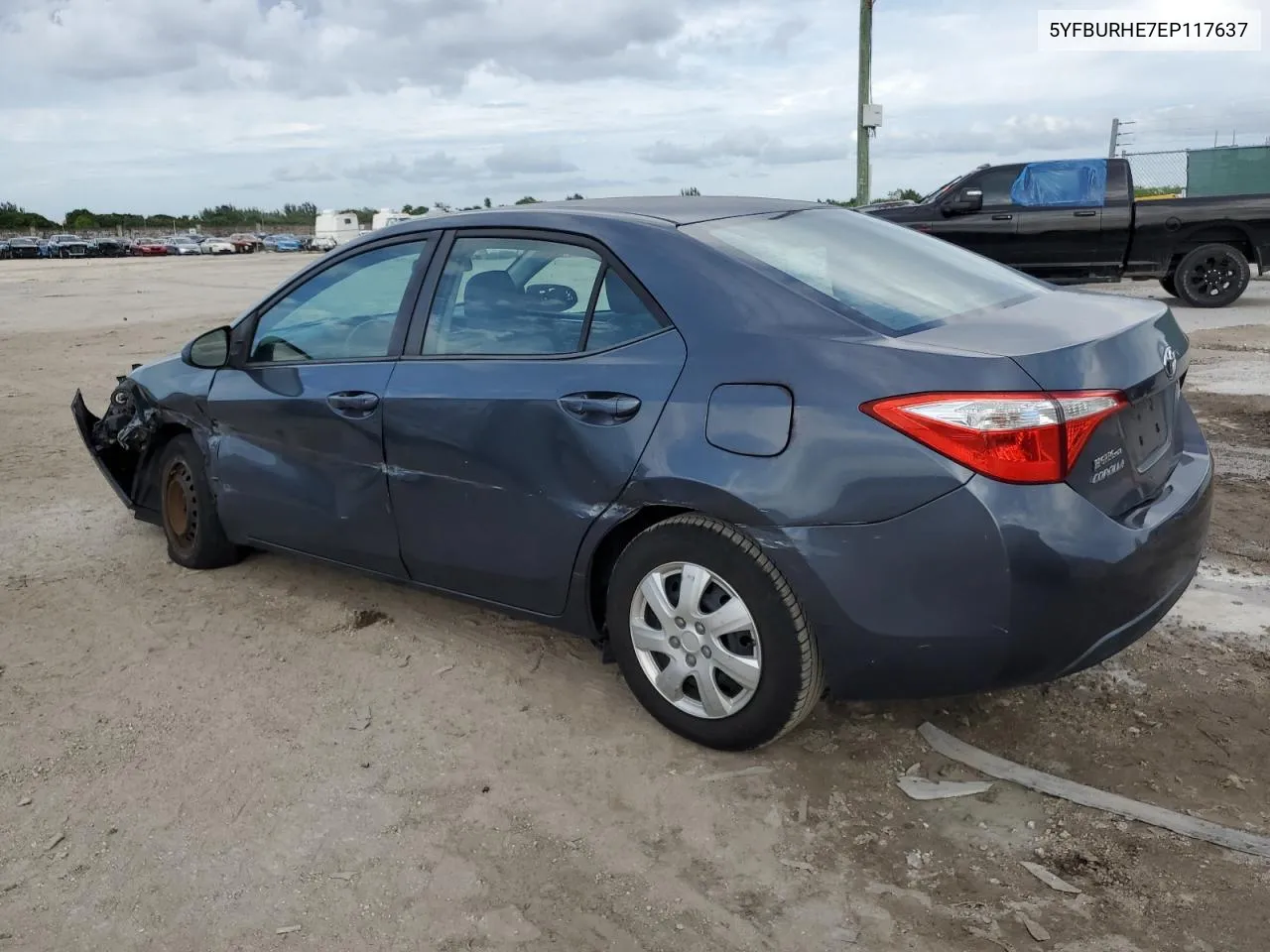 2014 Toyota Corolla L VIN: 5YFBURHE7EP117637 Lot: 77965874