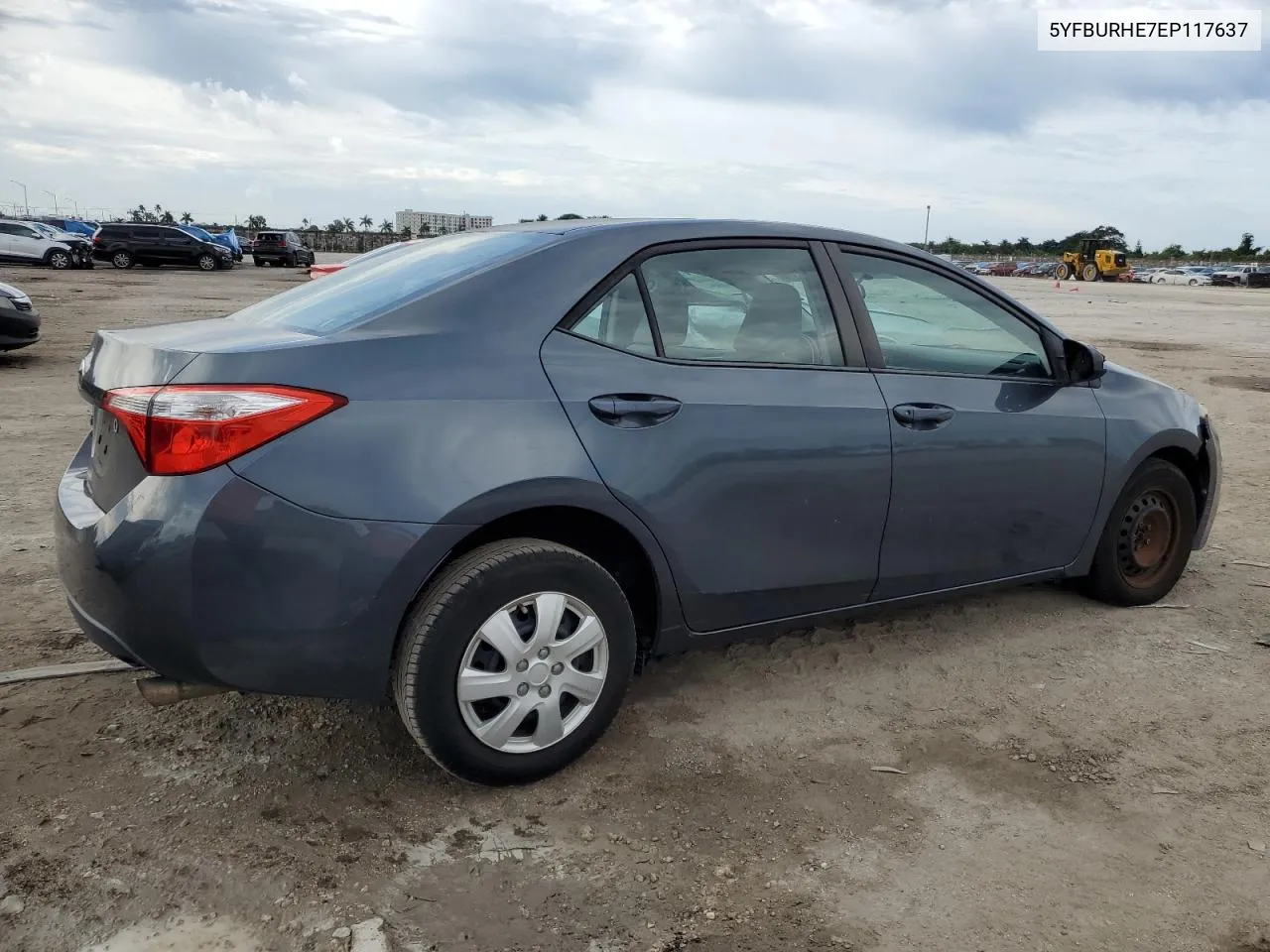 2014 Toyota Corolla L VIN: 5YFBURHE7EP117637 Lot: 77965874