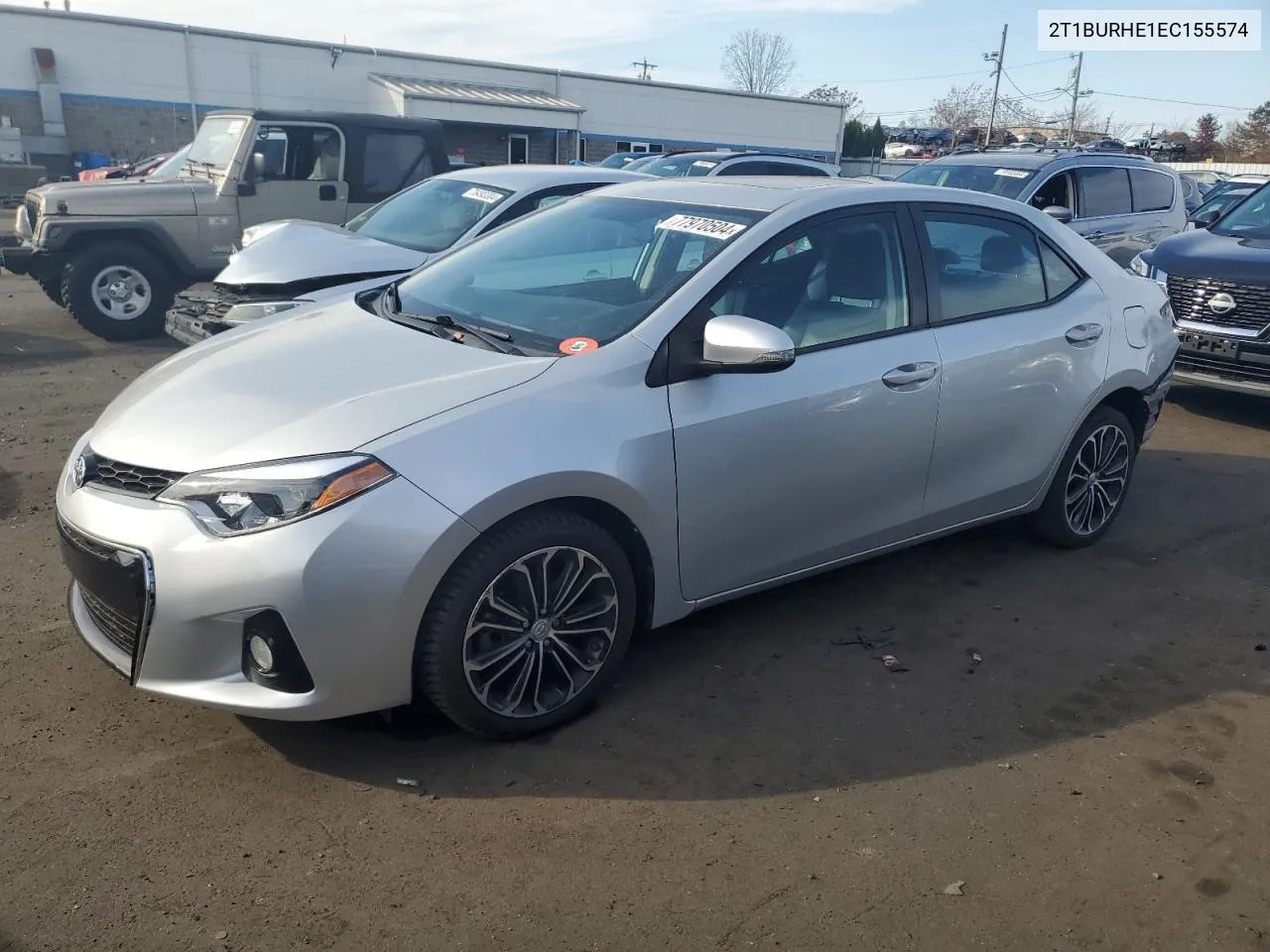 2014 Toyota Corolla L VIN: 2T1BURHE1EC155574 Lot: 77970504