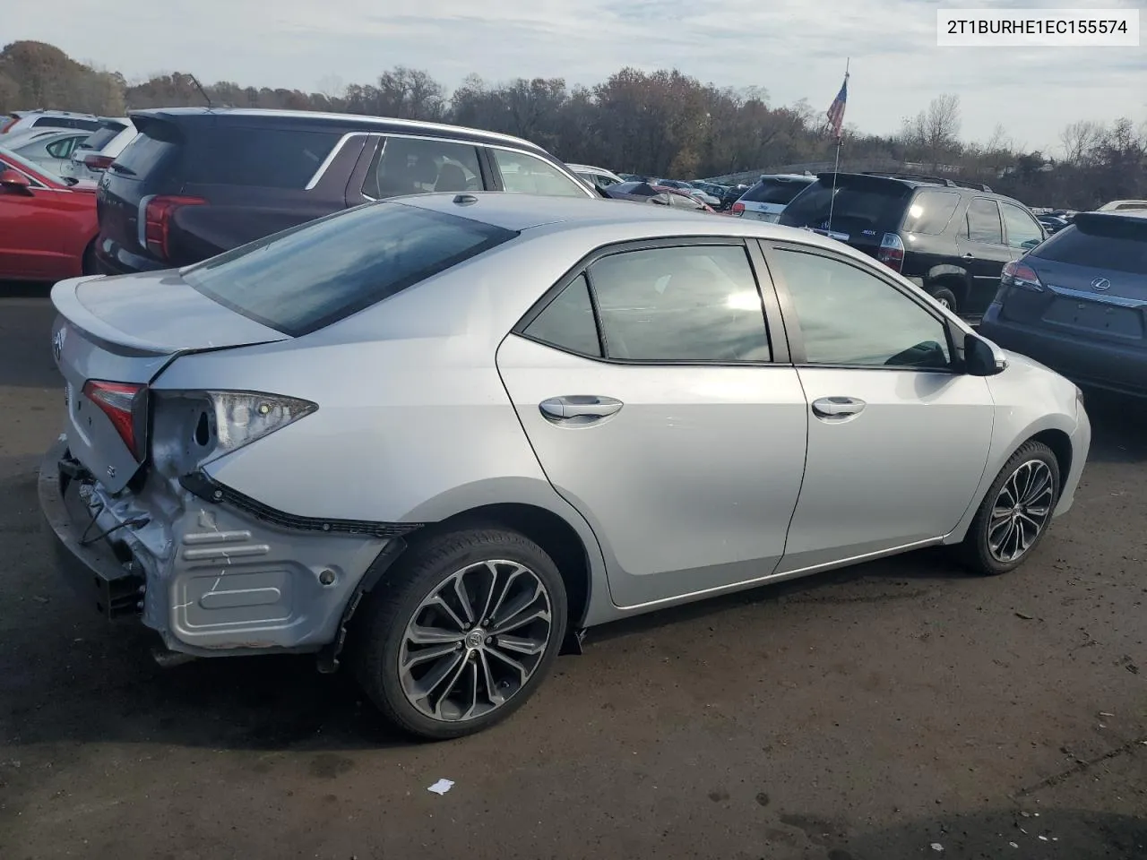 2014 Toyota Corolla L VIN: 2T1BURHE1EC155574 Lot: 77970504