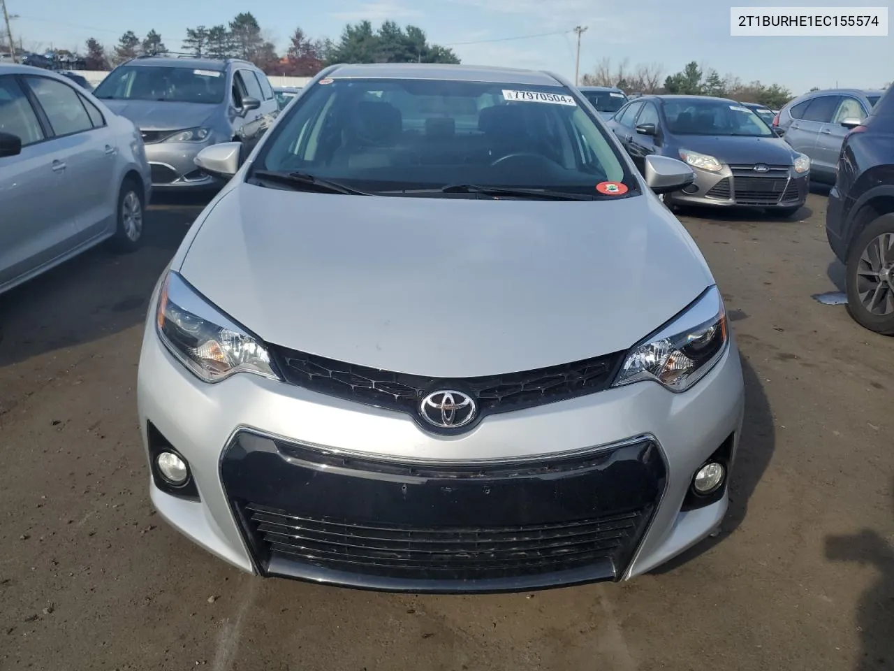 2014 Toyota Corolla L VIN: 2T1BURHE1EC155574 Lot: 77970504