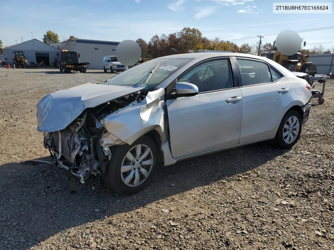 2014 Toyota Corolla L VIN: 2T1BURHE7EC165624 Lot: 78013314