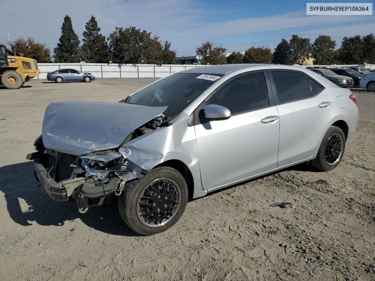 2014 Toyota Corolla L VIN: 5YFBURHE9EP106364 Lot: 78197494