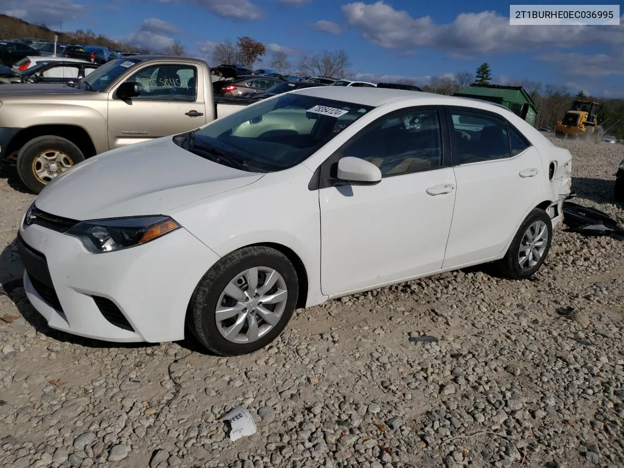 2014 Toyota Corolla L VIN: 2T1BURHE0EC036995 Lot: 78354124