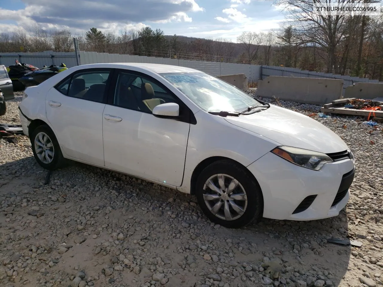 2014 Toyota Corolla L VIN: 2T1BURHE0EC036995 Lot: 78354124