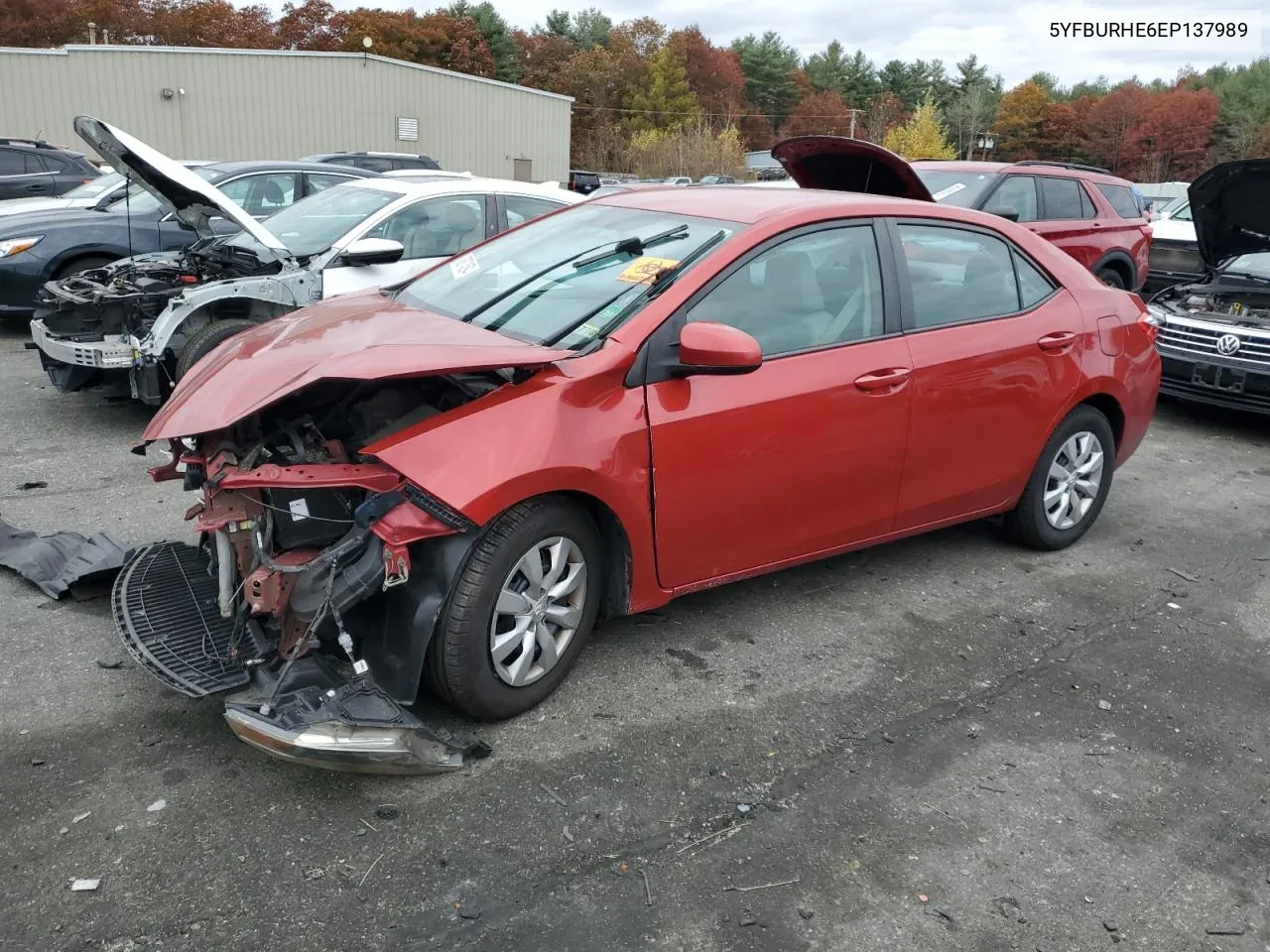 2014 Toyota Corolla L VIN: 5YFBURHE6EP137989 Lot: 78374594