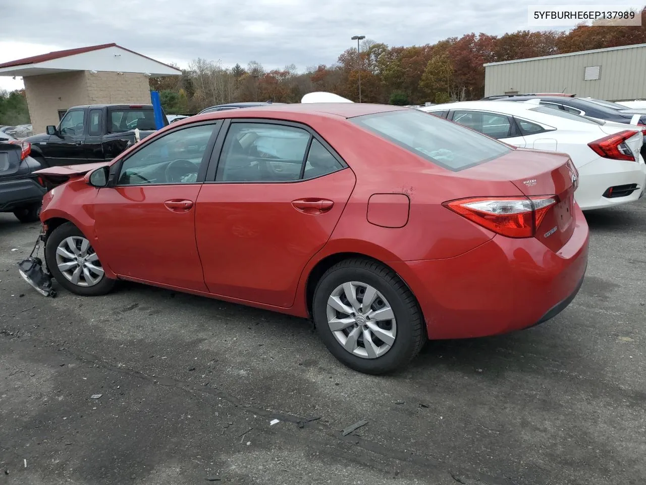 2014 Toyota Corolla L VIN: 5YFBURHE6EP137989 Lot: 78374594