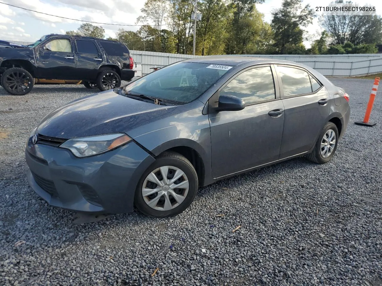 2014 Toyota Corolla L VIN: 2T1BURHE5EC198265 Lot: 78535504