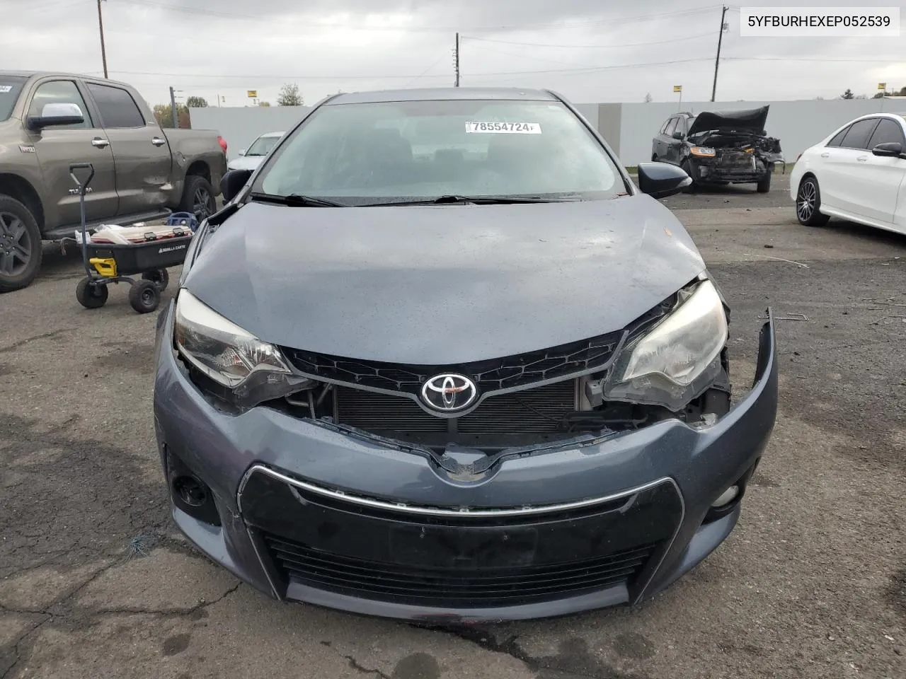 2014 Toyota Corolla L VIN: 5YFBURHEXEP052539 Lot: 78554724