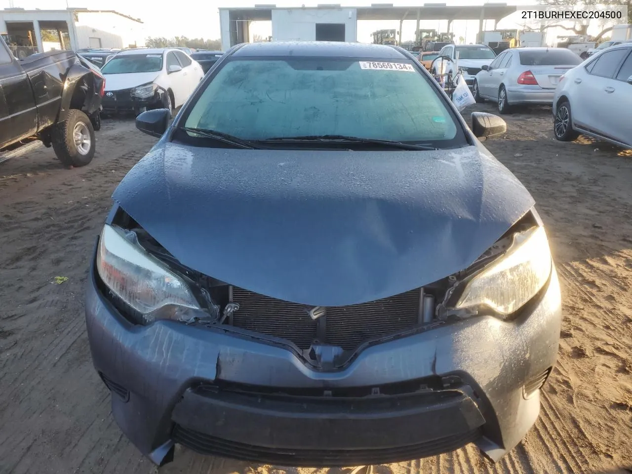 2014 Toyota Corolla L VIN: 2T1BURHEXEC204500 Lot: 78569134