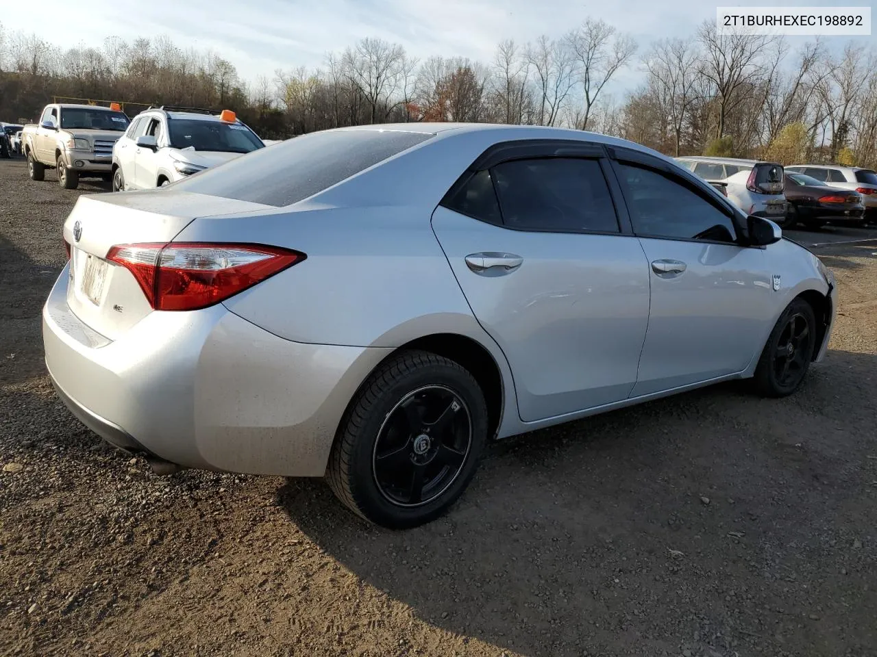 2014 Toyota Corolla L VIN: 2T1BURHEXEC198892 Lot: 78576264