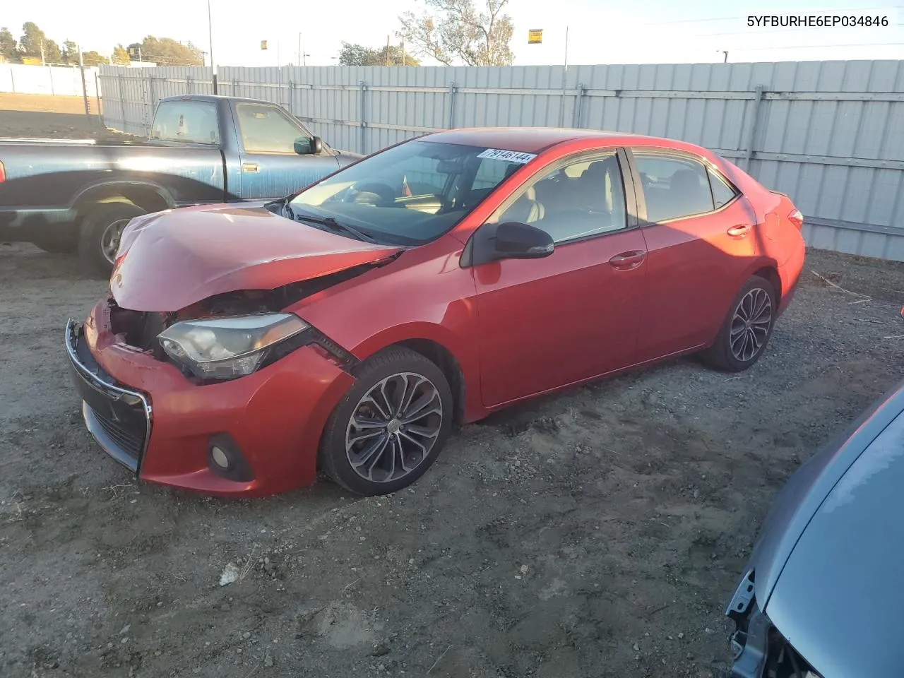 2014 Toyota Corolla L VIN: 5YFBURHE6EP034846 Lot: 79146144