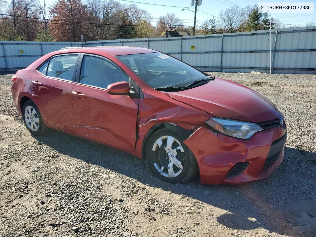 2014 Toyota Corolla L VIN: 2T1BURHE8EC172386 Lot: 79780394