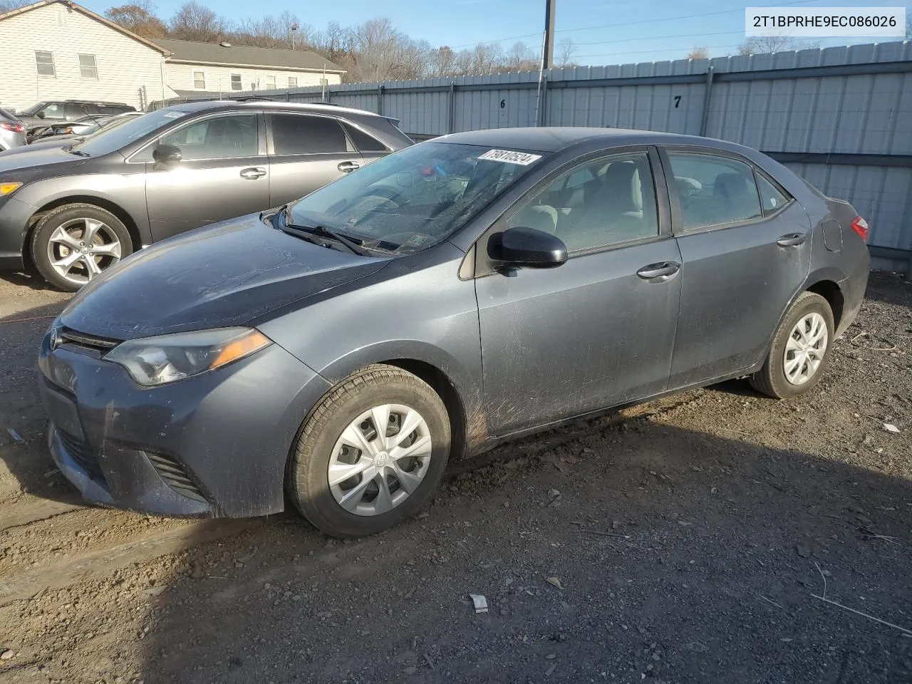 2014 Toyota Corolla Eco VIN: 2T1BPRHE9EC086026 Lot: 79810524