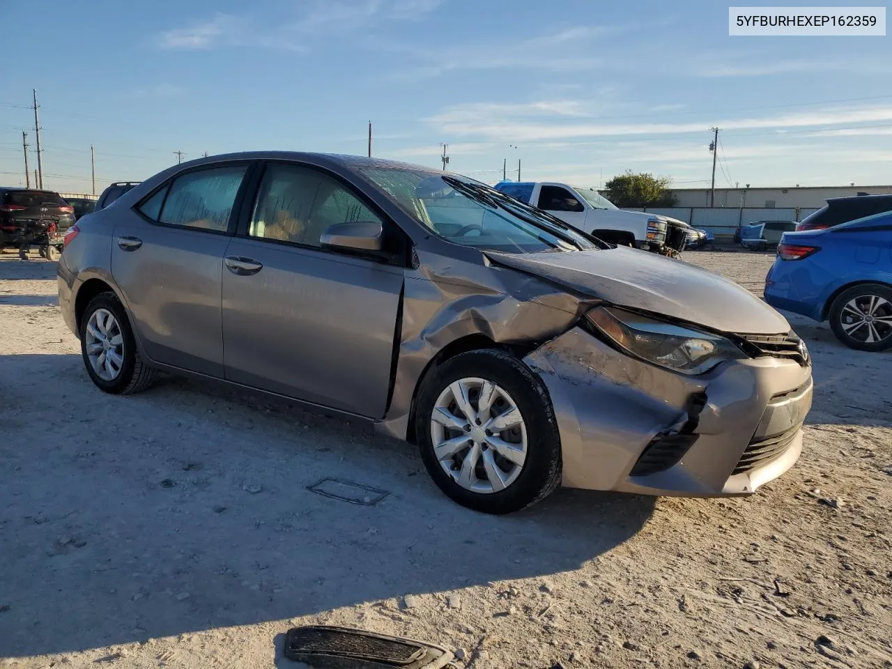 2014 Toyota Corolla L VIN: 5YFBURHEXEP162359 Lot: 79951884