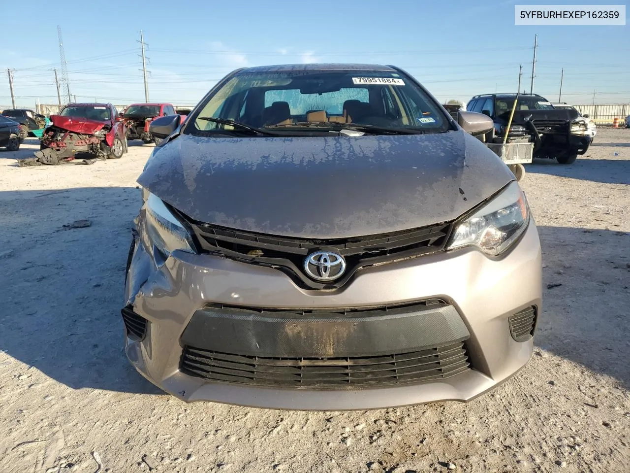 2014 Toyota Corolla L VIN: 5YFBURHEXEP162359 Lot: 79951884