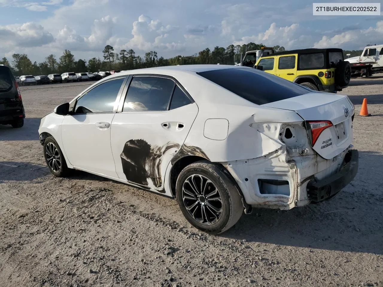 2014 Toyota Corolla L VIN: 2T1BURHEXEC202522 Lot: 79955244