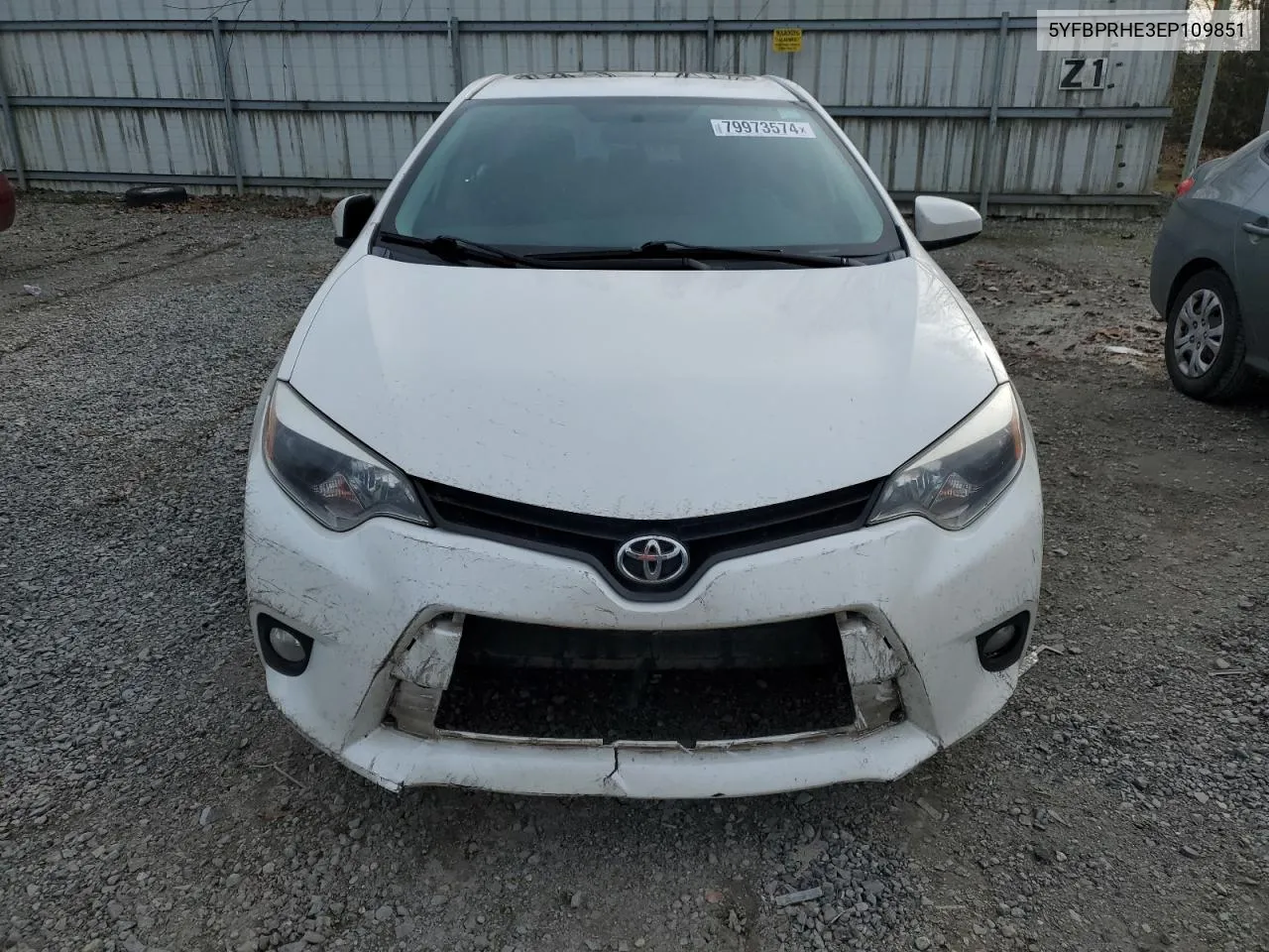 2014 Toyota Corolla Eco VIN: 5YFBPRHE3EP109851 Lot: 79973574